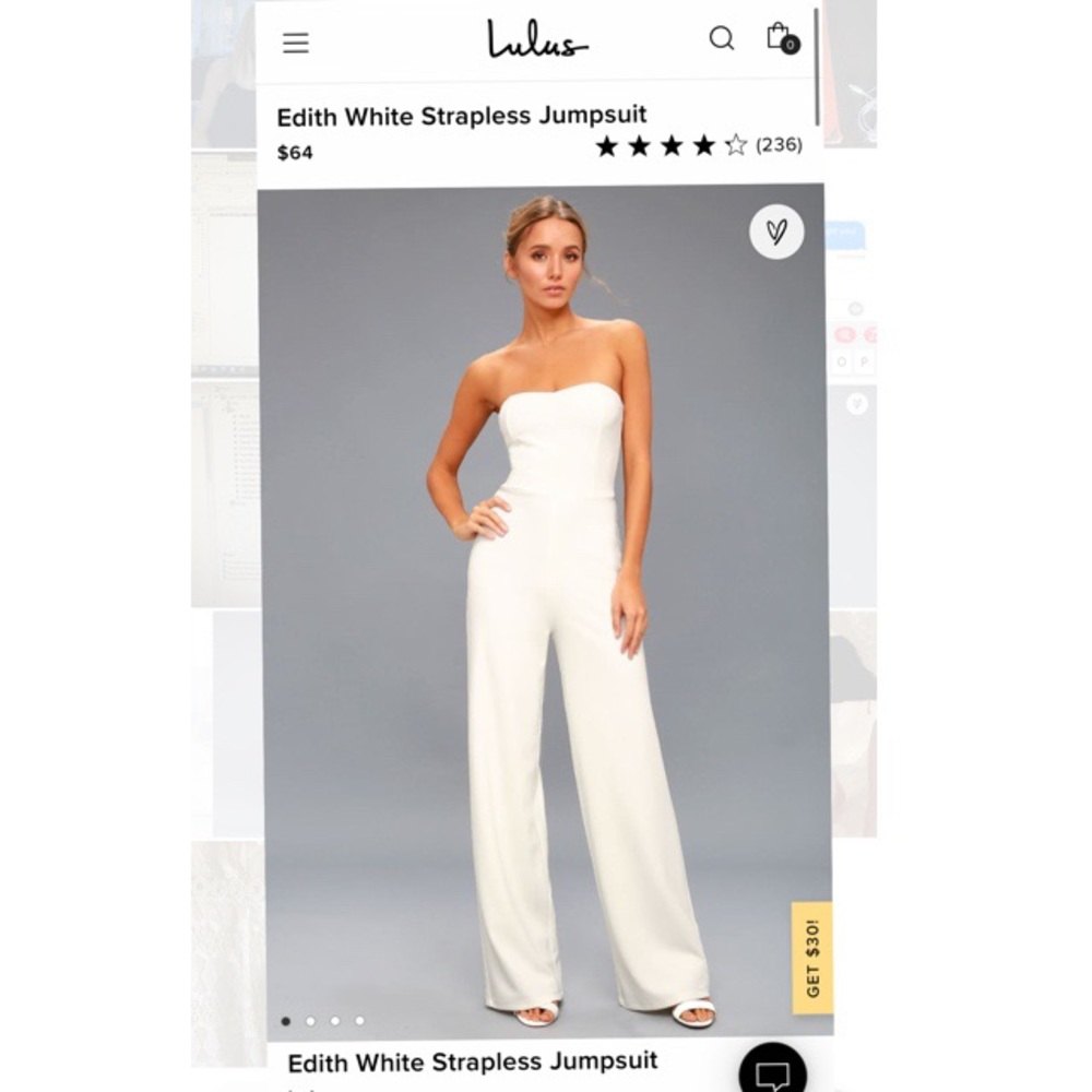 Lulu’s White Jumpsuit Edith